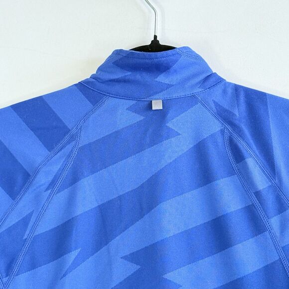Nike Dri-Fit Women Small Blue Two Tone Lightweight Active Half Zip Track Jacket - Picture 5 of 7